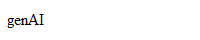 genAI